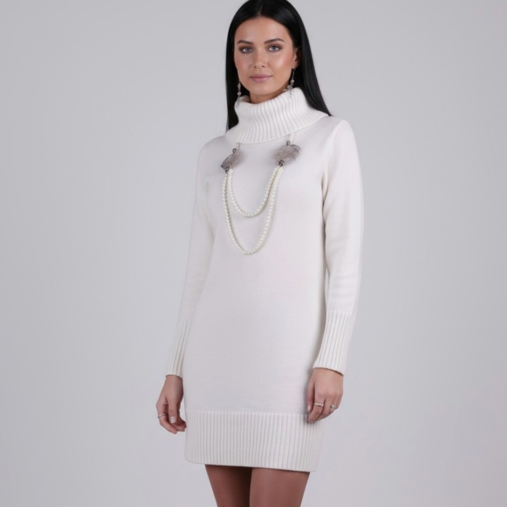 Off-Shoulder Sweater Dress